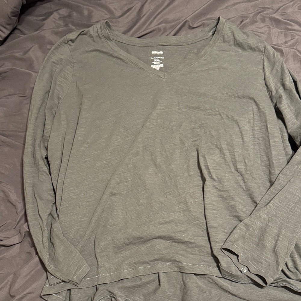 Sonoma Charcoal V-Neck Tee